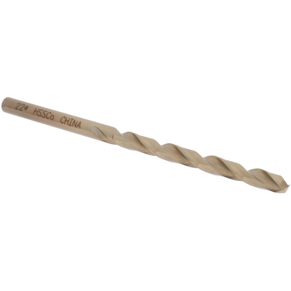Jobber Drill: #22, 135 deg Point, Cobalt