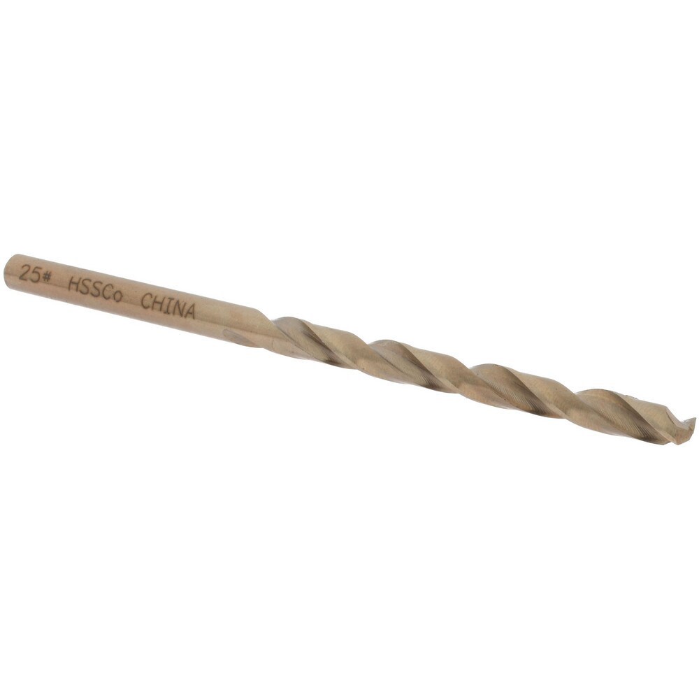 Jobber Drill: #25, 135 deg Point, Cobalt