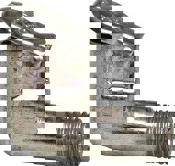 1/4-32 Thread, Die Cast Zinc, Zinc Plated, Threaded One Piece, Elbow Oil Hole Cover