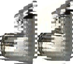 3/8-24 Thread, Die Cast Zinc, Zinc Plated, Threaded One Piece, Elbow Oil Hole Cover