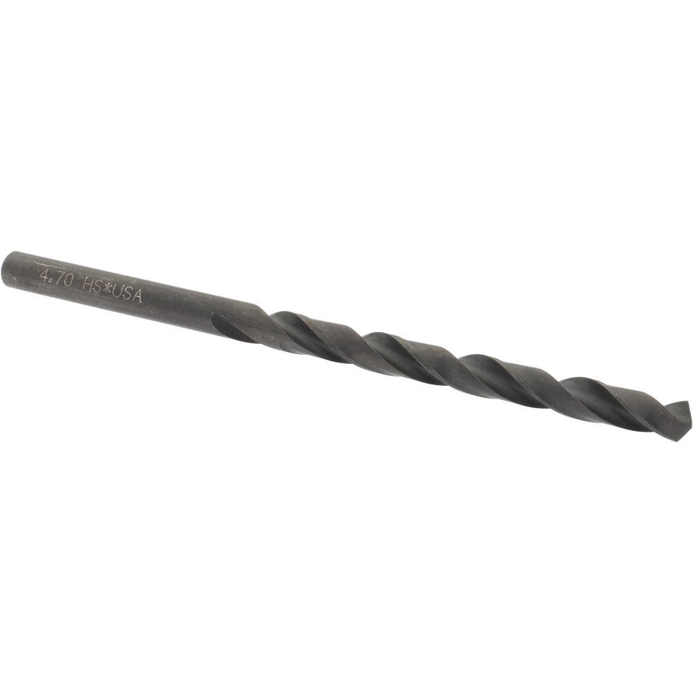 Jobber Drill: 4.70 mm Dia, 118 deg Point, High Speed Steel