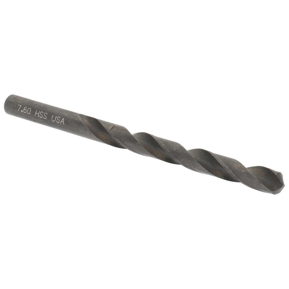 Jobber Drill: 7.60 mm Dia, 118 deg Point, High Speed Steel