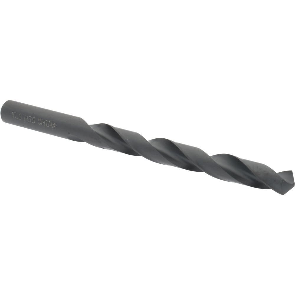 Jobber Drill: 10.50 mm Dia, 118 deg Point, High Speed Steel