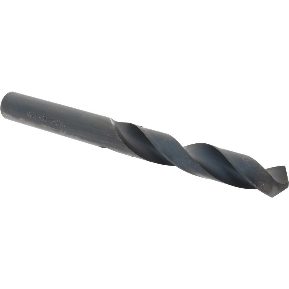 Jobber Drill: 18.00 mm Dia, 118 deg Point, High Speed Steel