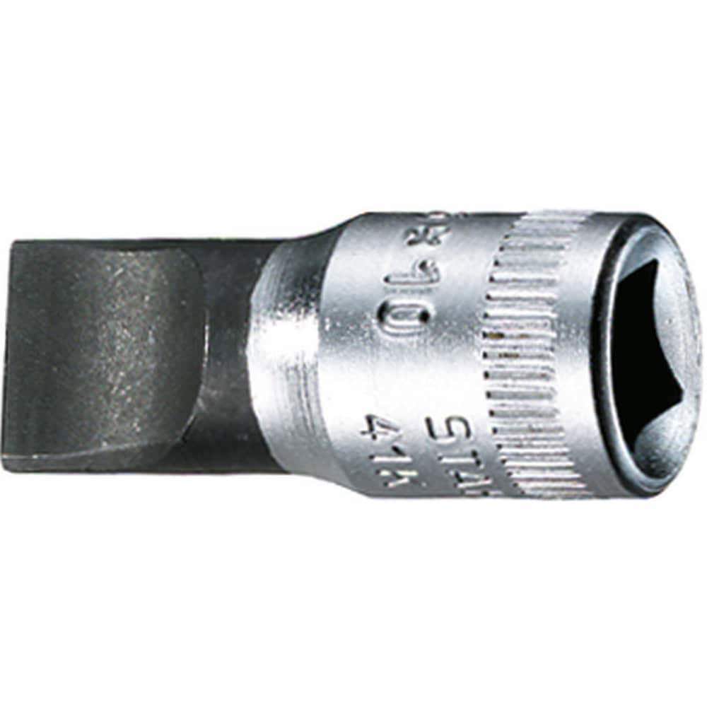 Screwdriver & Drag Link Sockets; Socket Type: Slotted Screwdriver Socket ; Drive Size: 0.25in ; Finish: Chrome-Plated ; Insulated: No ; Non-sparking: No ; Tether Style: Not Tether Capable