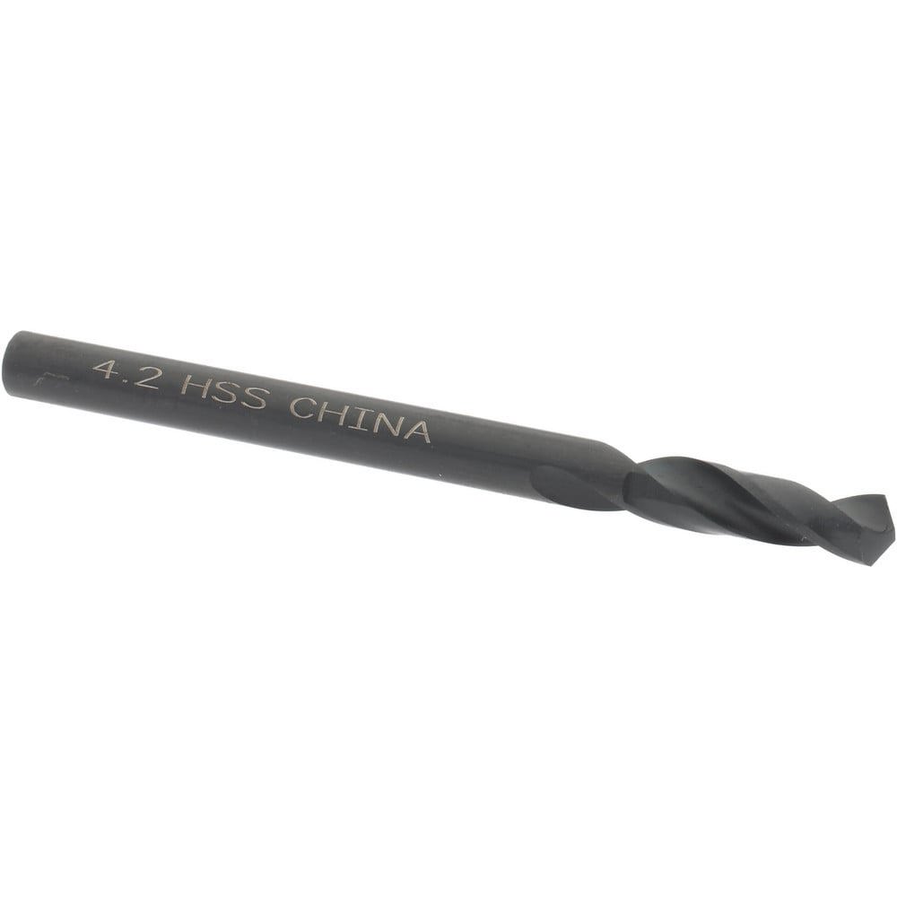 Screw Machine Length Drill Bit: 4.20 mm Dia, 118 deg Point, High-Speed Steel