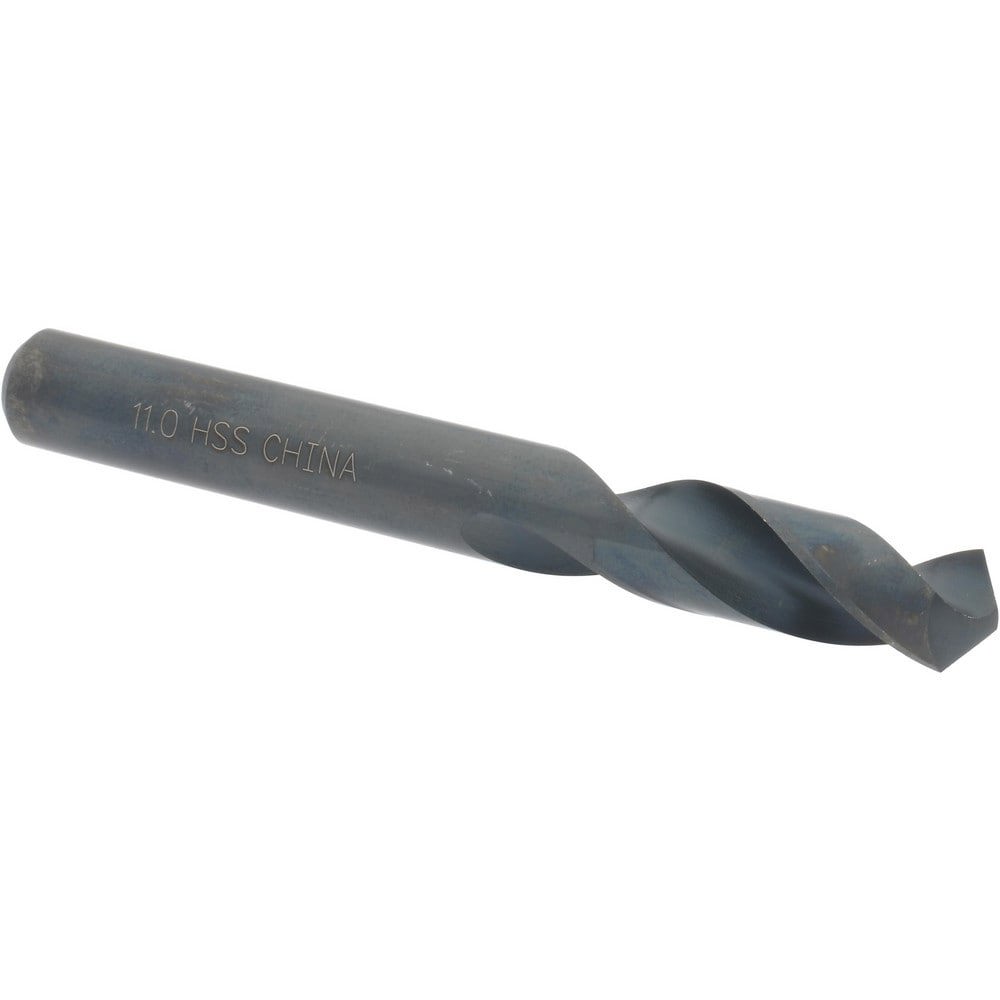 Screw Machine Length Drill Bit: 11.00 mm Dia, 118 deg Point, High-Speed Steel