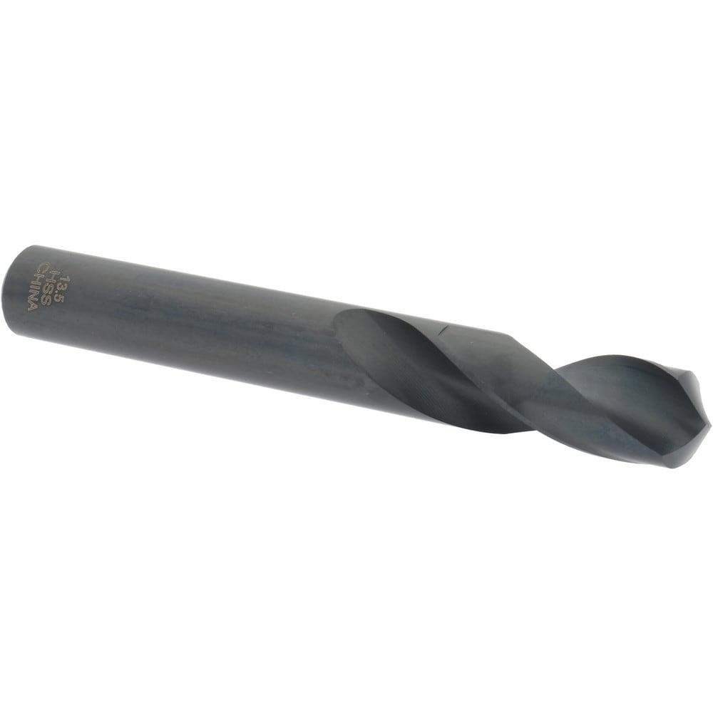 Screw Machine Length Drill Bit: 13.50 mm Dia, 118 deg Point, High-Speed Steel
