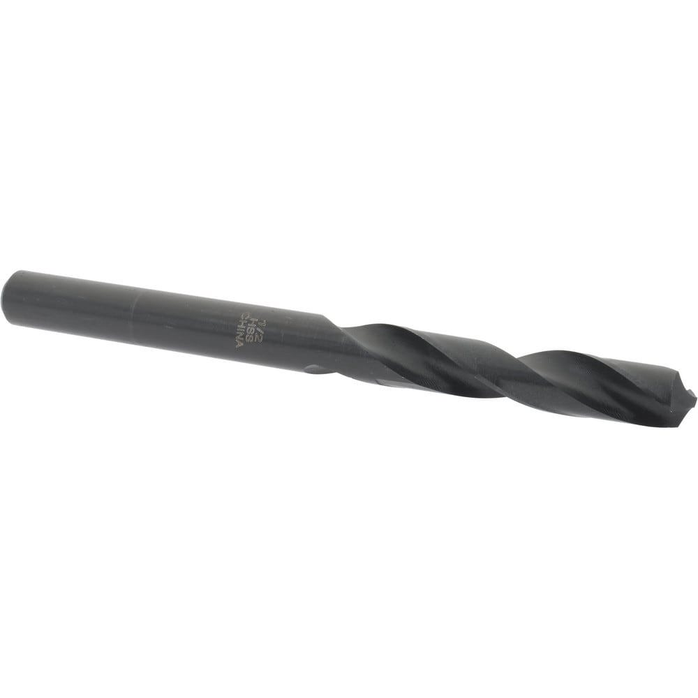Reduced Shank Drill Bit: 1/2'' Dia, 1/2'' Shank Dia, 118 0, High Speed Steel