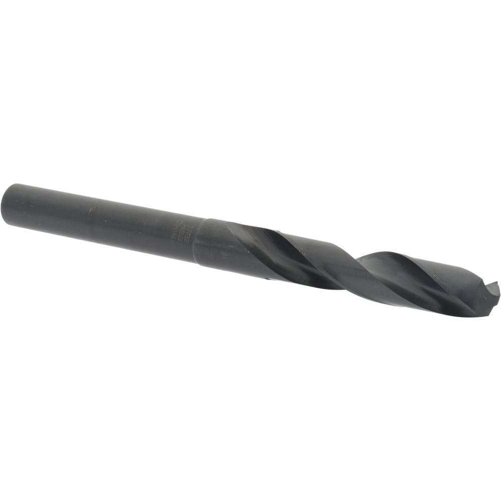 Reduced Shank Drill Bit: 17/32'' Dia, 1/2'' Shank Dia, 118 0, High Speed Steel