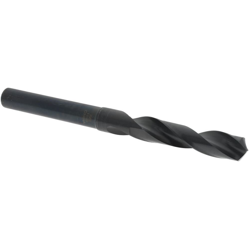 Reduced Shank Drill Bit: 35/64'' Dia, 1/2'' Shank Dia, 118 0, High Speed Steel