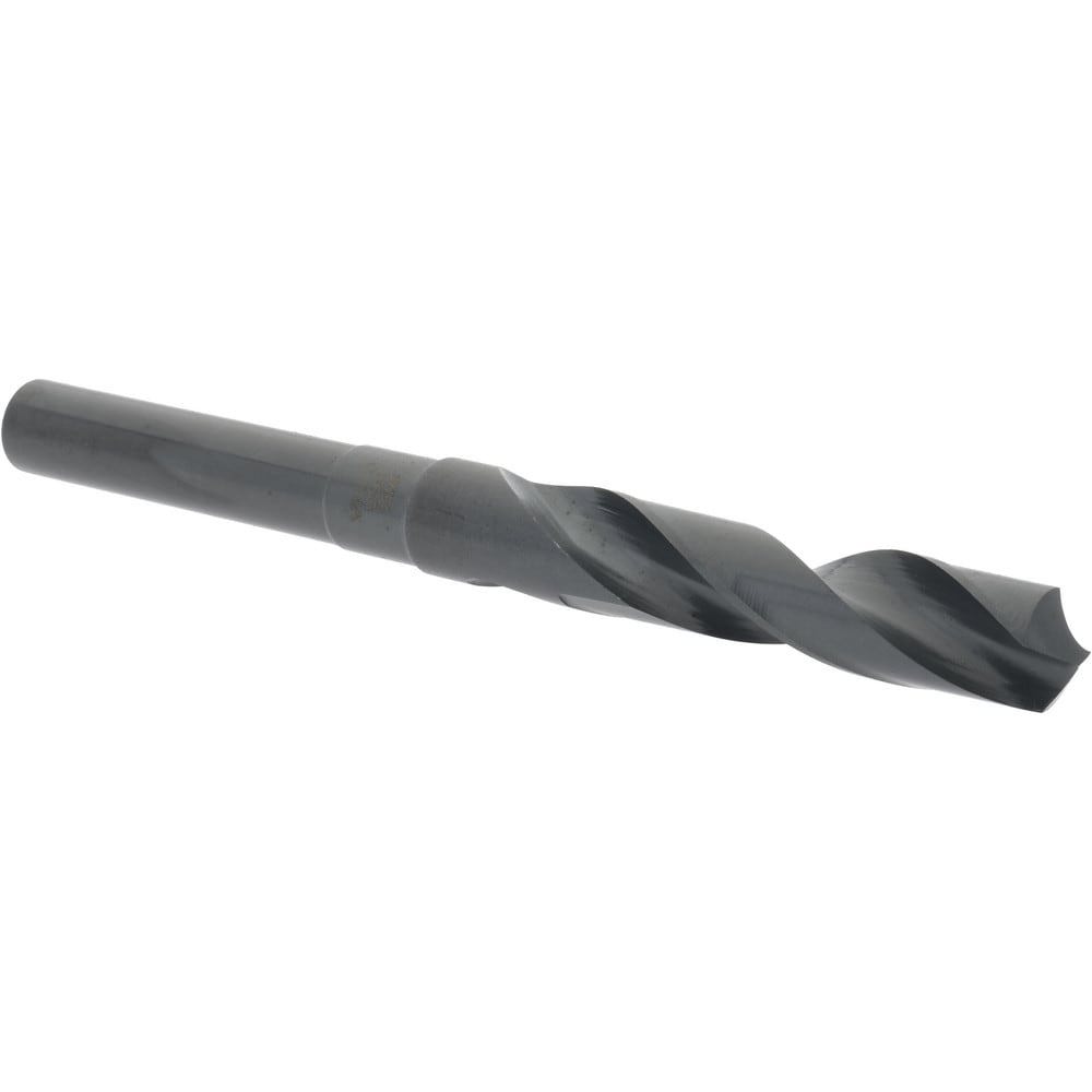 Reduced Shank Drill Bit: 37/64'' Dia, 1/2'' Shank Dia, 118 0, High Speed Steel