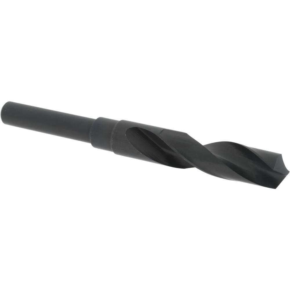Reduced Shank Drill Bit: 45/64'' Dia, 1/2'' Shank Dia, 118 0, High Speed Steel