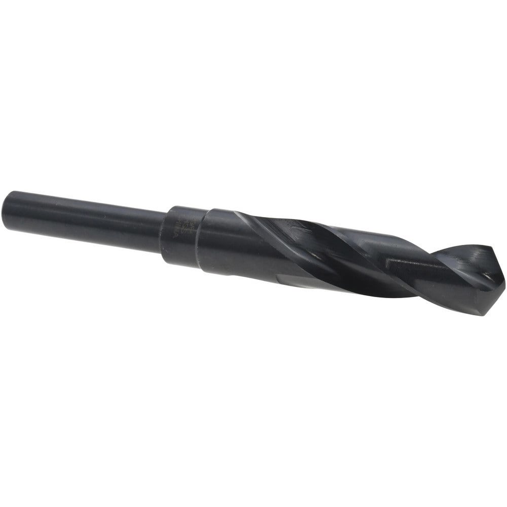 Reduced Shank Drill Bit: 49/64'' Dia, 1/2'' Shank Dia, 118 0, High Speed Steel