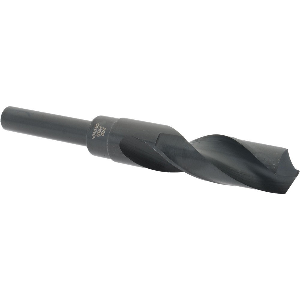 Reduced Shank Drill Bit: 27/32'' Dia, 1/2'' Shank Dia, 118 0, High Speed Steel