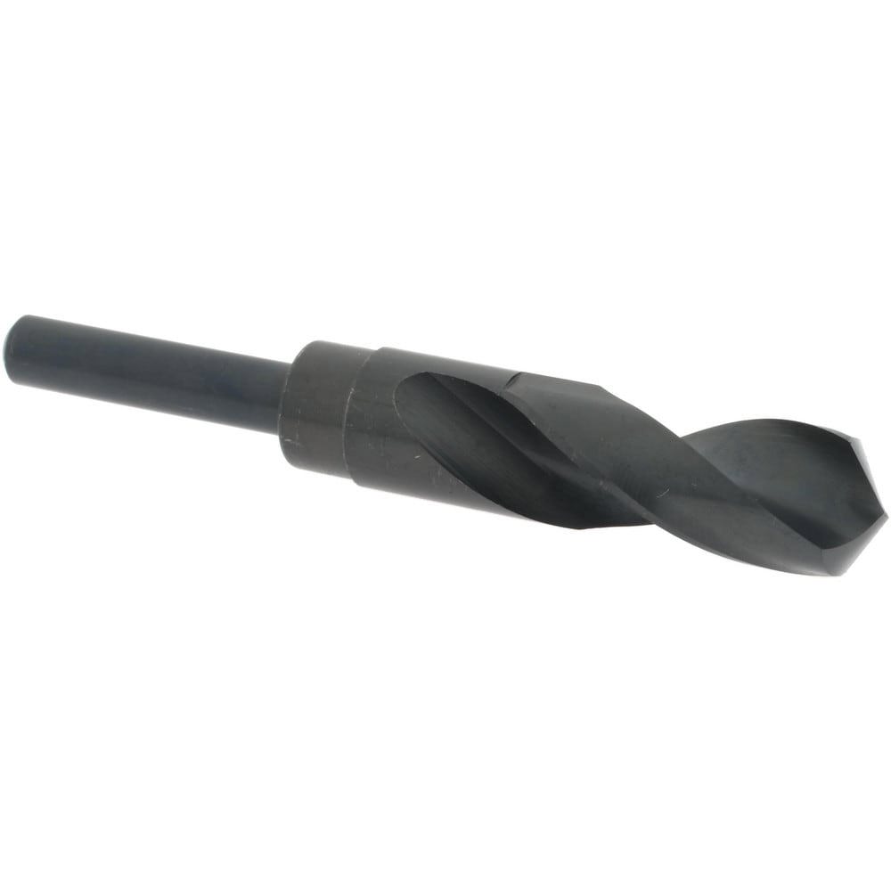 Reduced Shank Drill Bit: 61/64'' Dia, 1/2'' Shank Dia, 118 0, High Speed Steel