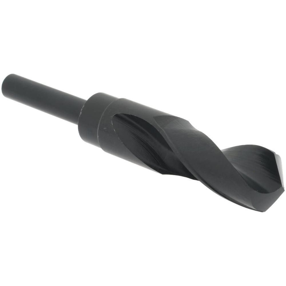 Reduced Shank Drill Bit: 1-3/64'' Dia, 1/2'' Shank Dia, 118 0, High Speed Steel
