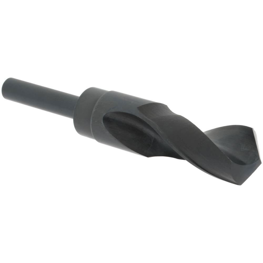 Reduced Shank Drill Bit: 1-1/8'' Dia, 1/2'' Shank Dia, 118 0, High Speed Steel