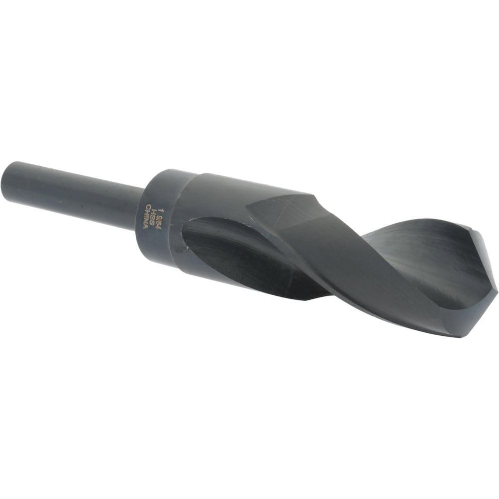 Reduced Shank Drill Bit: 1-9/64'' Dia, 1/2'' Shank Dia, 118 0, High Speed Steel