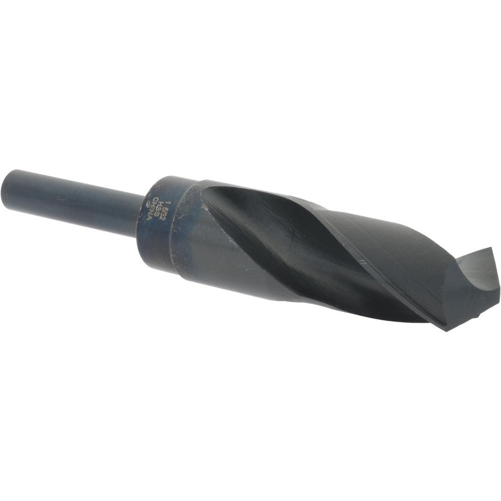 Reduced Shank Drill Bit: 1-5/32'' Dia, 1/2'' Shank Dia, 118 0, High Speed Steel