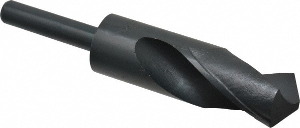 Reduced Shank Drill Bit: 1-13/64'' Dia, 1/2'' Shank Dia, 118 0, High Speed Steel