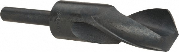 Reduced Shank Drill Bit: 1-15/64'' Dia, 1/2'' Shank Dia, 118 0, High Speed Steel