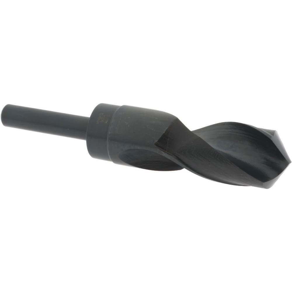 Reduced Shank Drill Bit: 1-1/4'' Dia, 1/2'' Shank Dia, 118 0, High Speed Steel