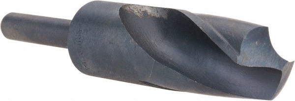 Reduced Shank Drill Bit: 1-17/64'' Dia, 1/2'' Shank Dia, 118 0, High Speed Steel