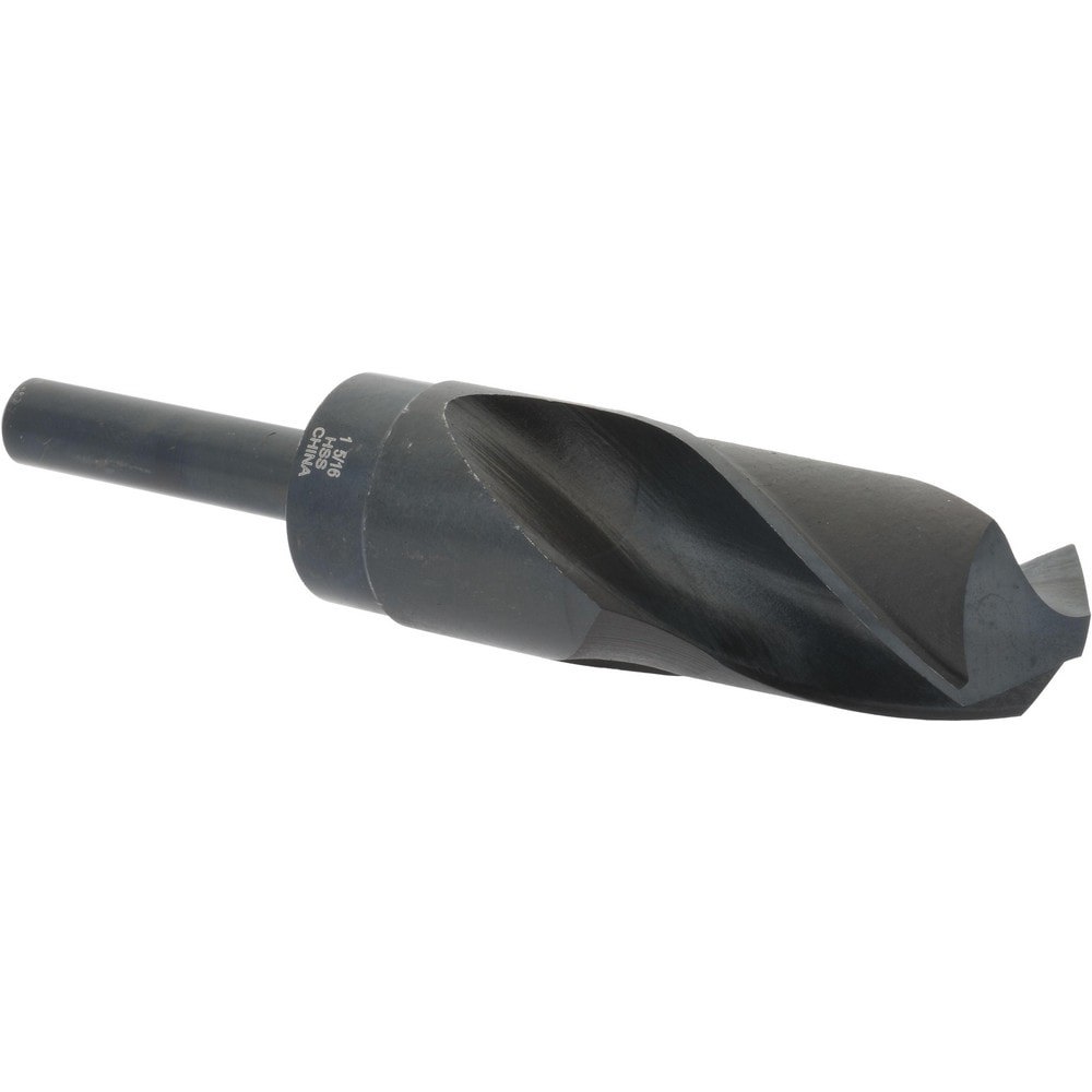 Reduced Shank Drill Bit: 1-5/16'' Dia, 1/2'' Shank Dia, 118 0, High Speed Steel