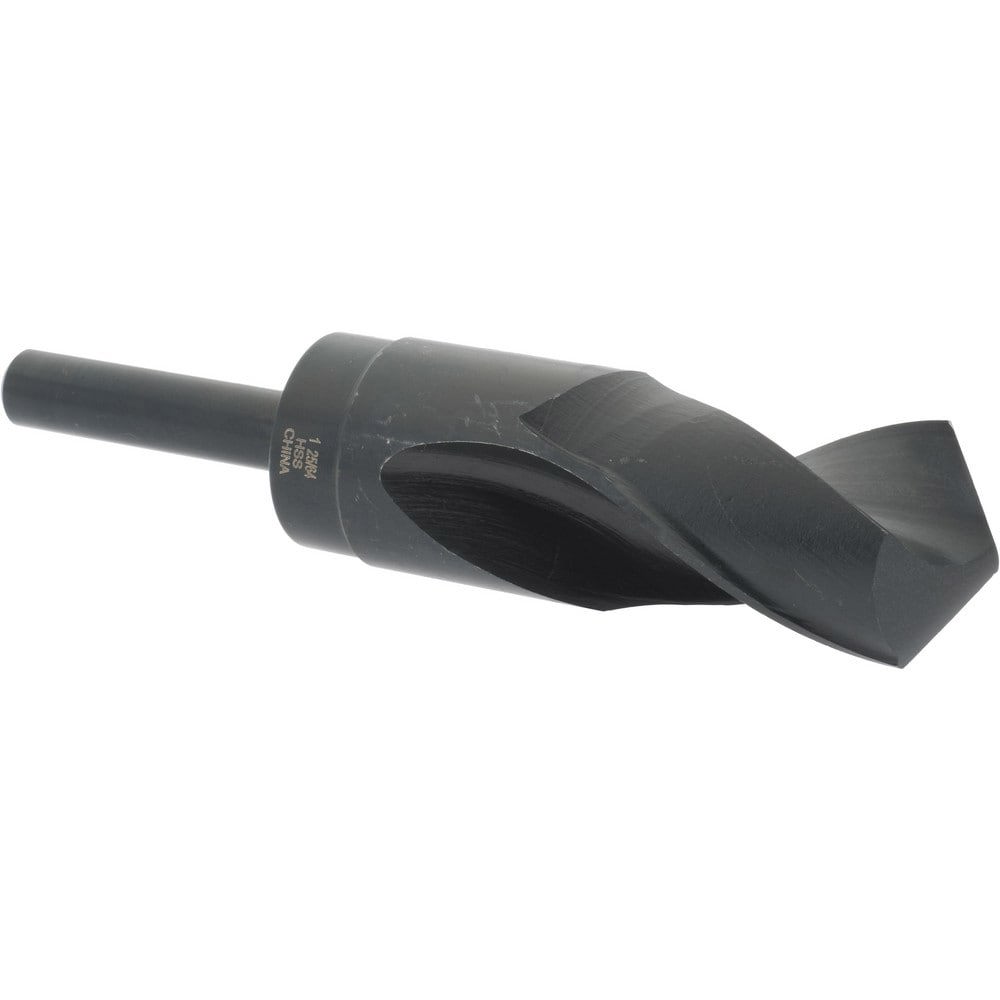 Reduced Shank Drill Bit: 1-25/64'' Dia, 1/2'' Shank Dia, 118 0, High Speed Steel