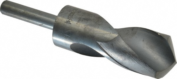 Reduced Shank Drill Bit: 1-13/32'' Dia, 1/2'' Shank Dia, 118 0, High Speed Steel