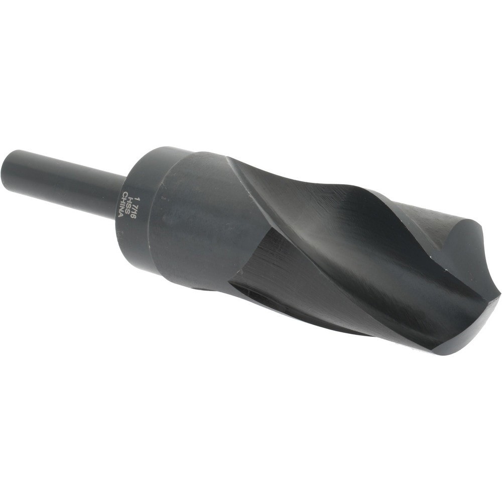 Reduced Shank Drill Bit: 1-7/16'' Dia, 1/2'' Shank Dia, 118 0, High Speed Steel