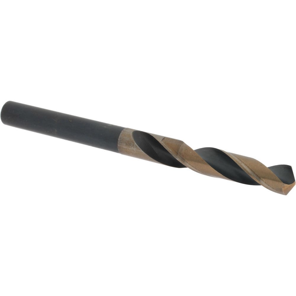 Reduced Shank Drill Bit: 33/64'' Dia, 1/2'' Shank Dia, 118 0, Cobalt