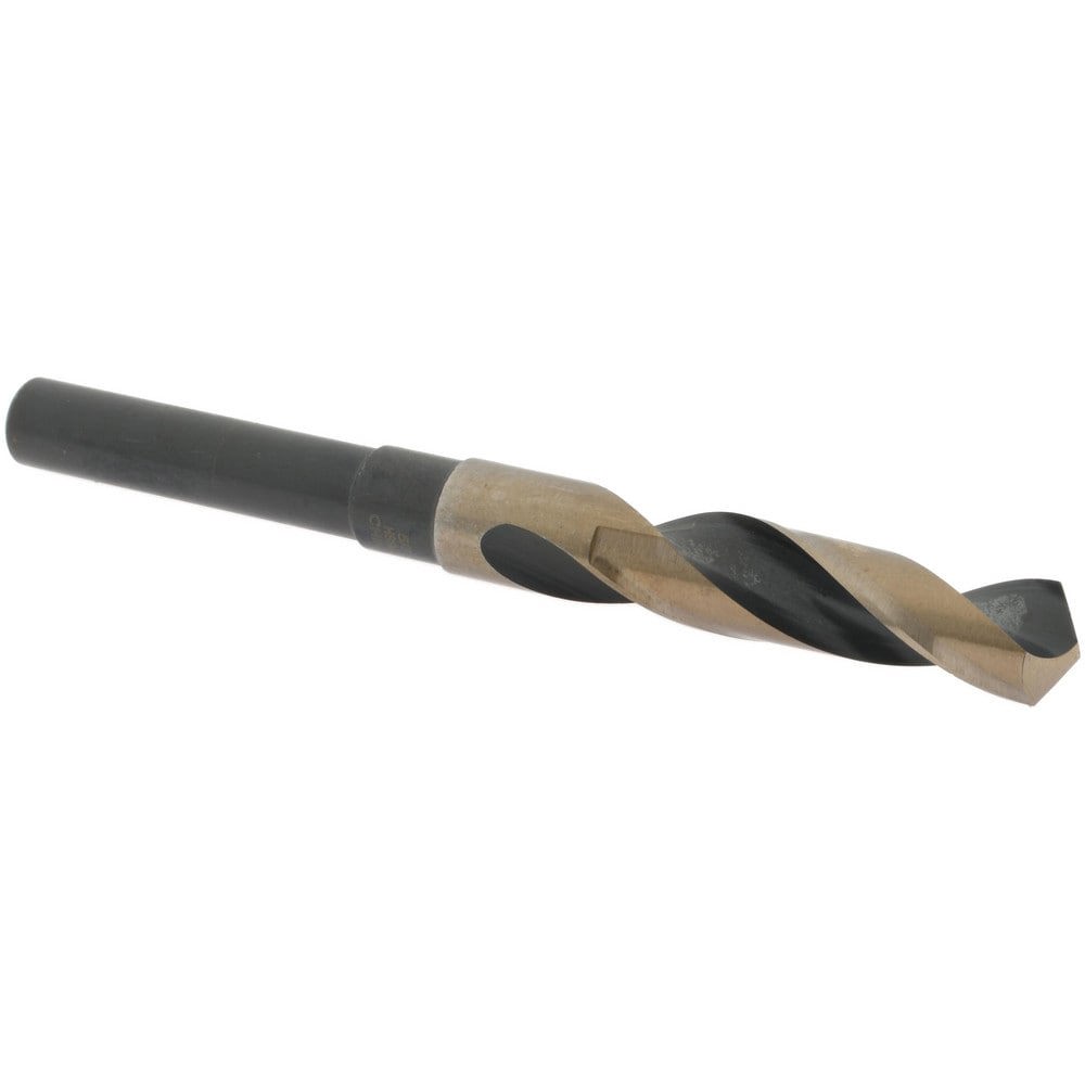 Reduced Shank Drill Bit: 5/8'' Dia, 1/2'' Shank Dia, 118 0, Cobalt