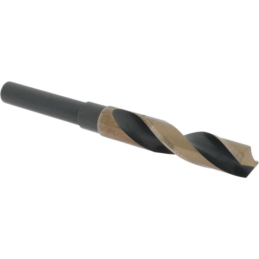 Reduced Shank Drill Bit: 21/32'' Dia, 1/2'' Shank Dia, 118 0, Cobalt