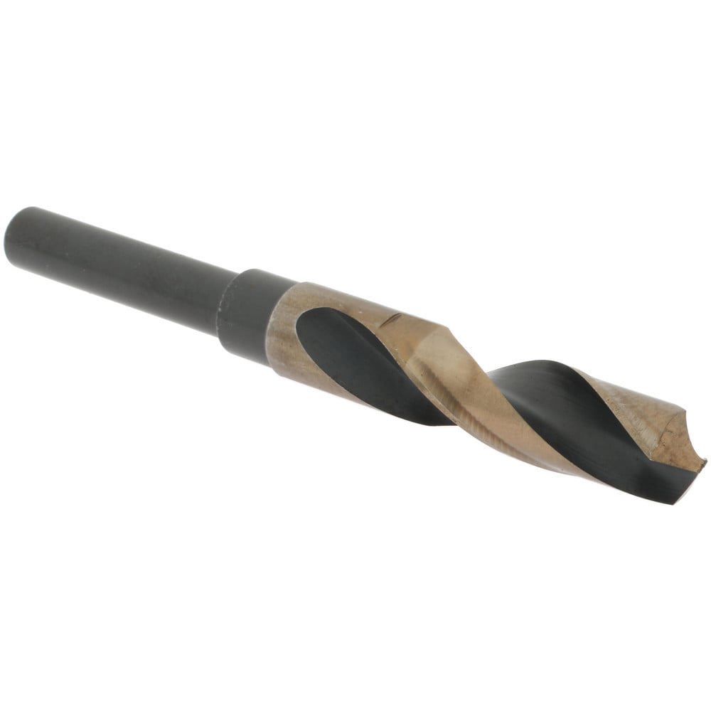 Reduced Shank Drill Bit: 23/32'' Dia, 1/2'' Shank Dia, 118 0, Cobalt