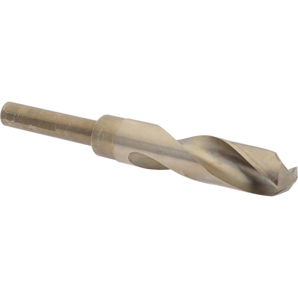 Reduced Shank Drill Bit: 27/32'' Dia, 1/2'' Shank Dia, 118 0, Cobalt