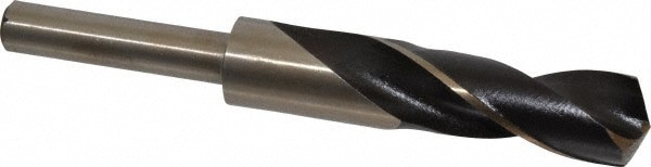 Reduced Shank Drill Bit: 55/64'' Dia, 1/2'' Shank Dia, 118 0, Cobalt