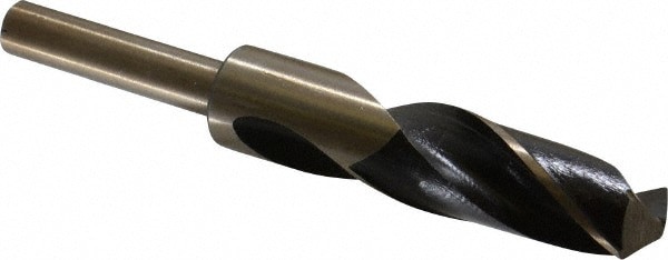 Reduced Shank Drill Bit: 29/32'' Dia, 1/2'' Shank Dia, 118 0, Cobalt