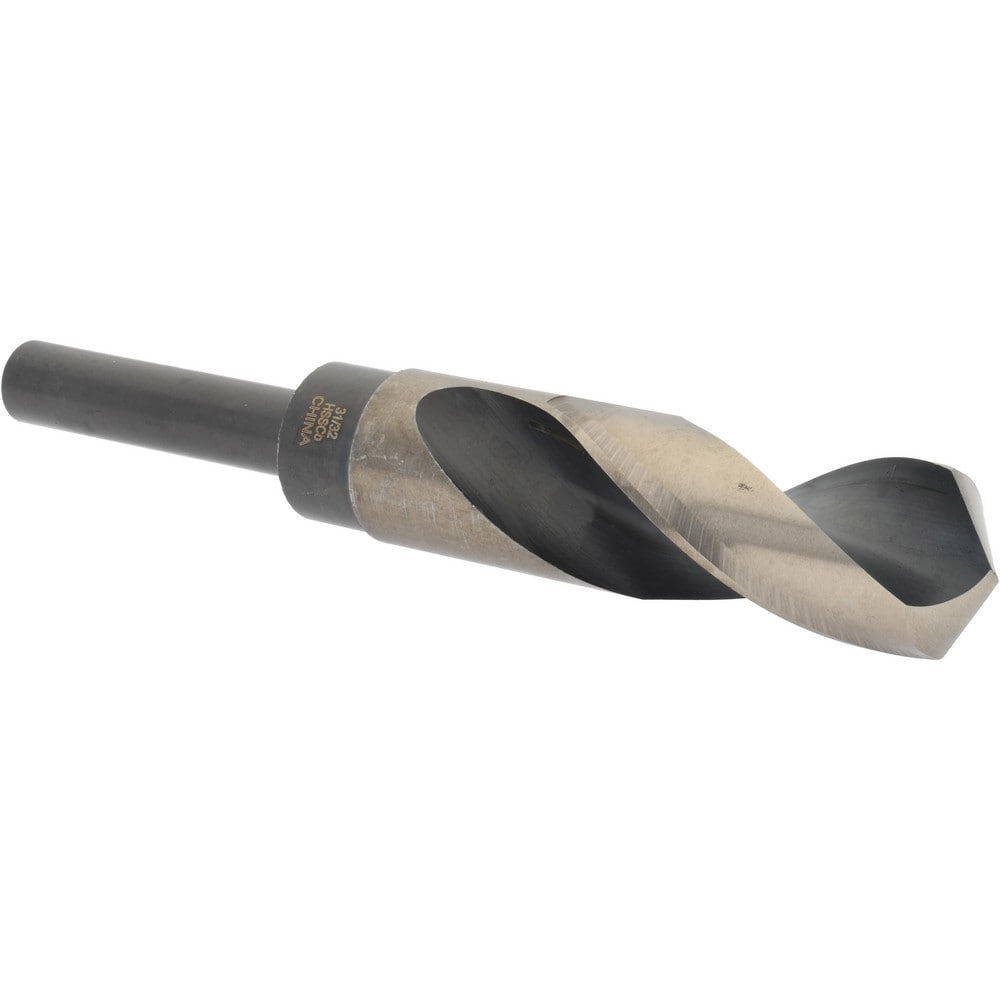 Reduced Shank Drill Bit: 31/32'' Dia, 1/2'' Shank Dia, 118 0, Cobalt