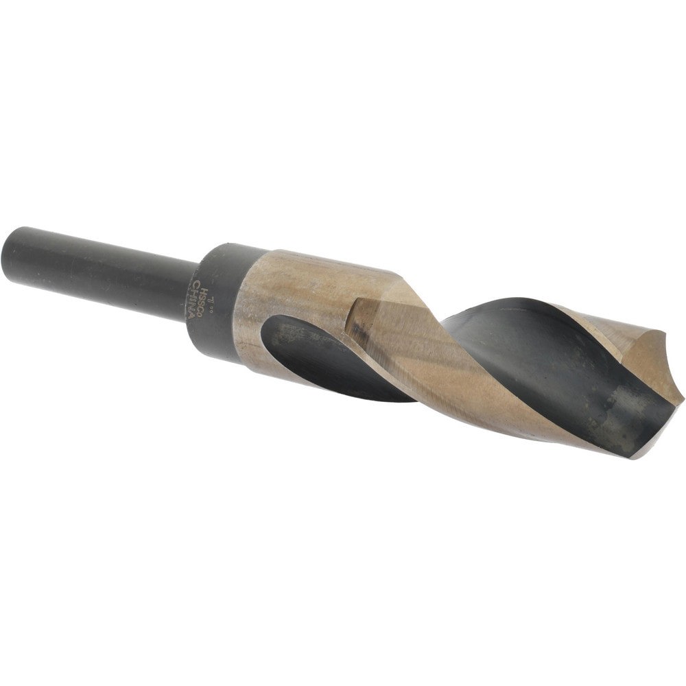 Reduced Shank Drill Bit: 1'' Dia, 1/2'' Shank Dia, 118 0, Cobalt