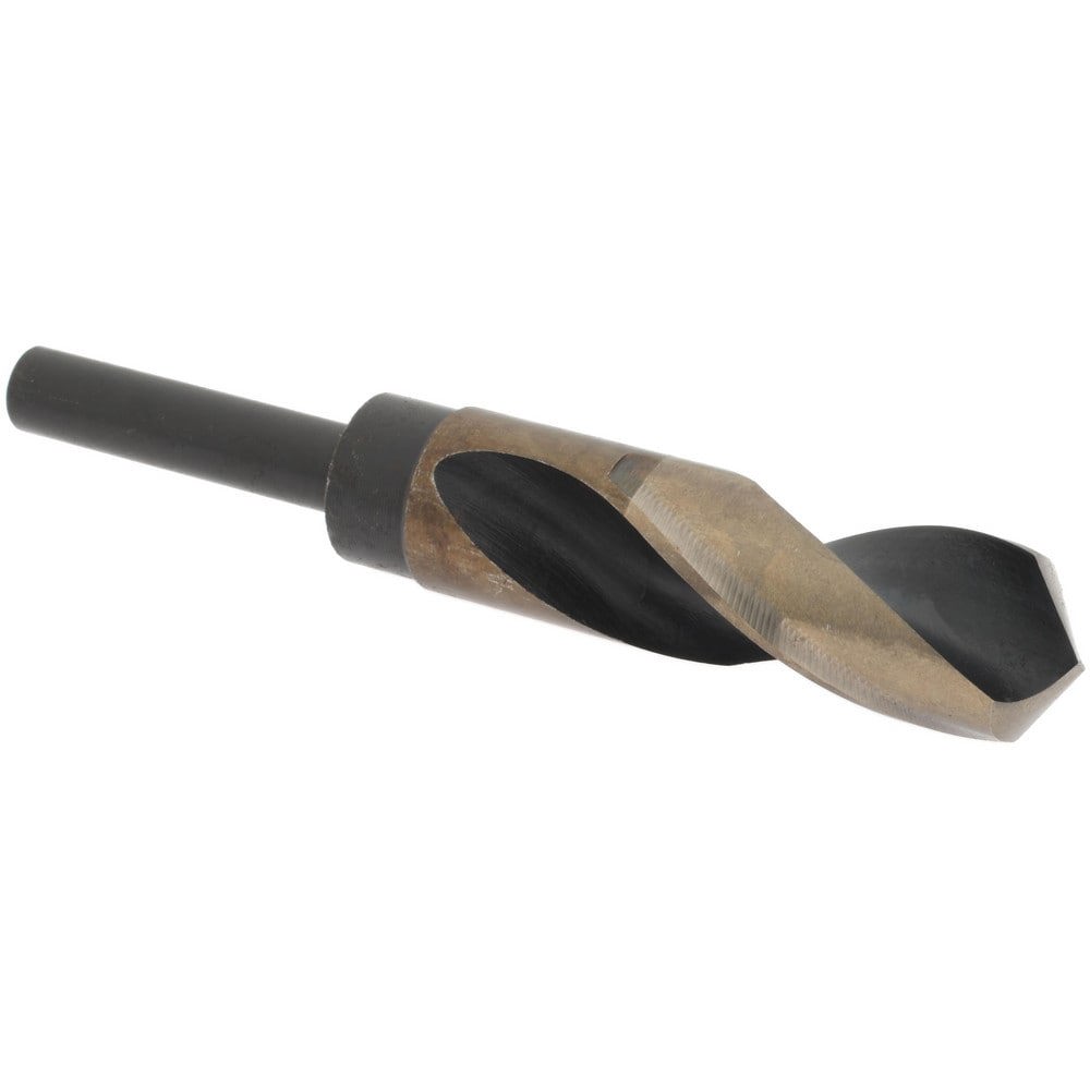 Reduced Shank Drill Bit: 1-1/64'' Dia, 1/2'' Shank Dia, 118 0, Cobalt
