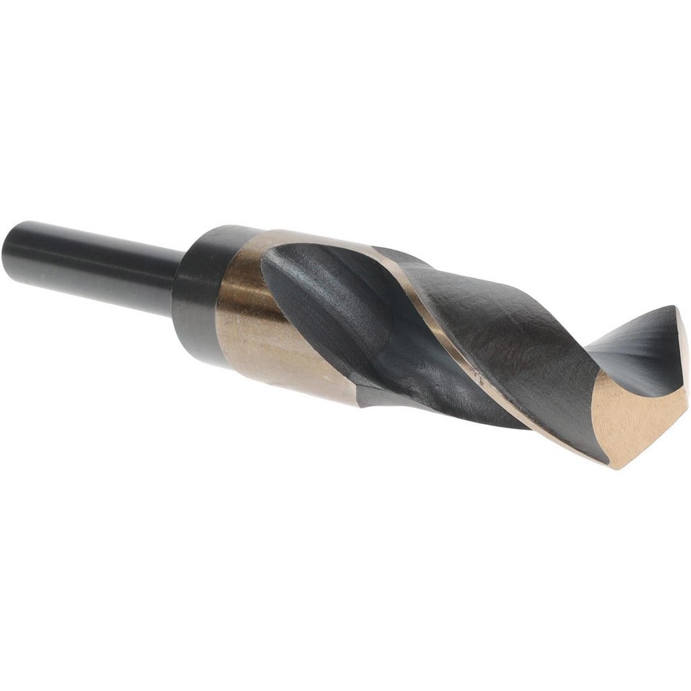 Reduced Shank Drill Bit: 1-3/32'' Dia, 1/2'' Shank Dia, 118 0, Cobalt