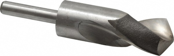 Reduced Shank Drill Bit: 1-5/16'' Dia, 1/2'' Shank Dia, 118 0, Cobalt