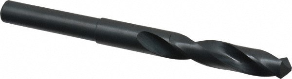 Reduced Shank Drill Bit: 0.561'' Dia, 1/2'' Shank Dia, 118 0, High Speed Steel