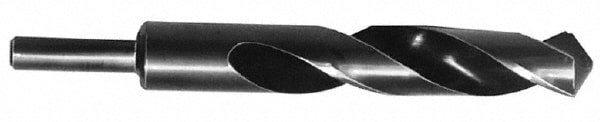 Reduced Shank Drill Bit: 0.6988'' Dia, 1/2'' Shank Dia, 118 0, High Speed Steel