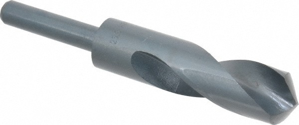 Reduced Shank Drill Bit: 1.0039'' Dia, 1/2'' Shank Dia, 118 0, High Speed Steel