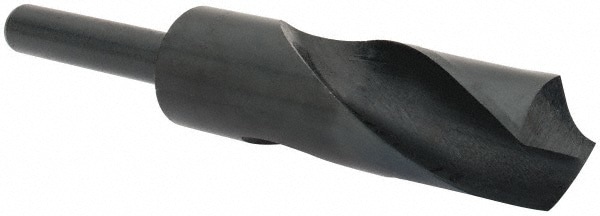 Reduced Shank Drill Bit: 1.1229'' Dia, 1/2'' Shank Dia, 118 0, High Speed Steel