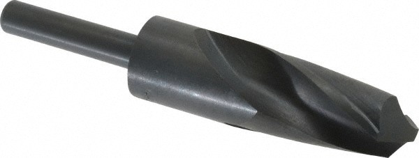 Reduced Shank Drill Bit: 1.2007'' Dia, 1/2'' Shank Dia, 118 0, High Speed Steel