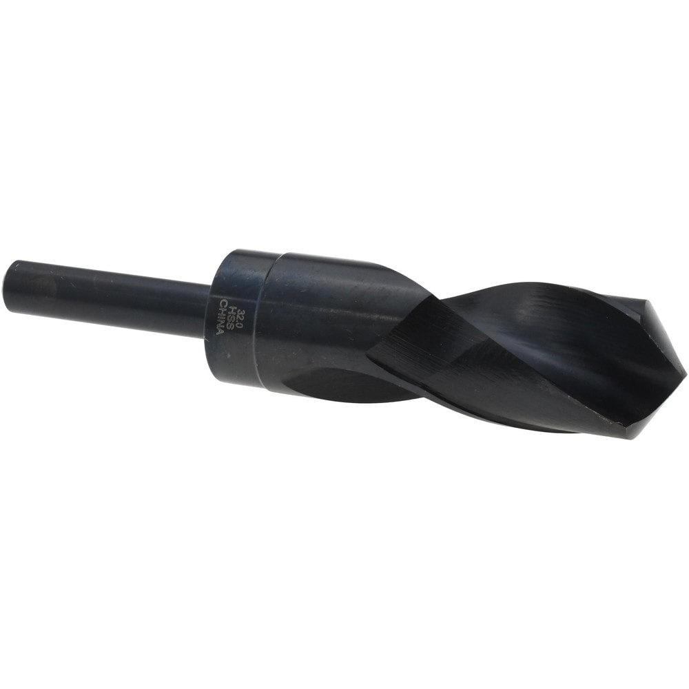 Reduced Shank Drill Bit: 1.2598'' Dia, 1/2'' Shank Dia, 118 0, High Speed Steel